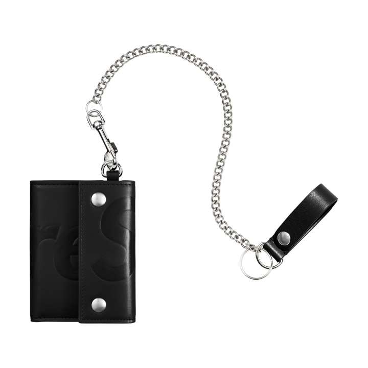 Supreme Supreme Calfskin Wallet Regular Unisex Black