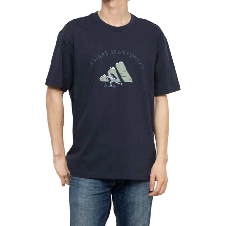 Adidas Adidas T Shirt Men's Marine Blue