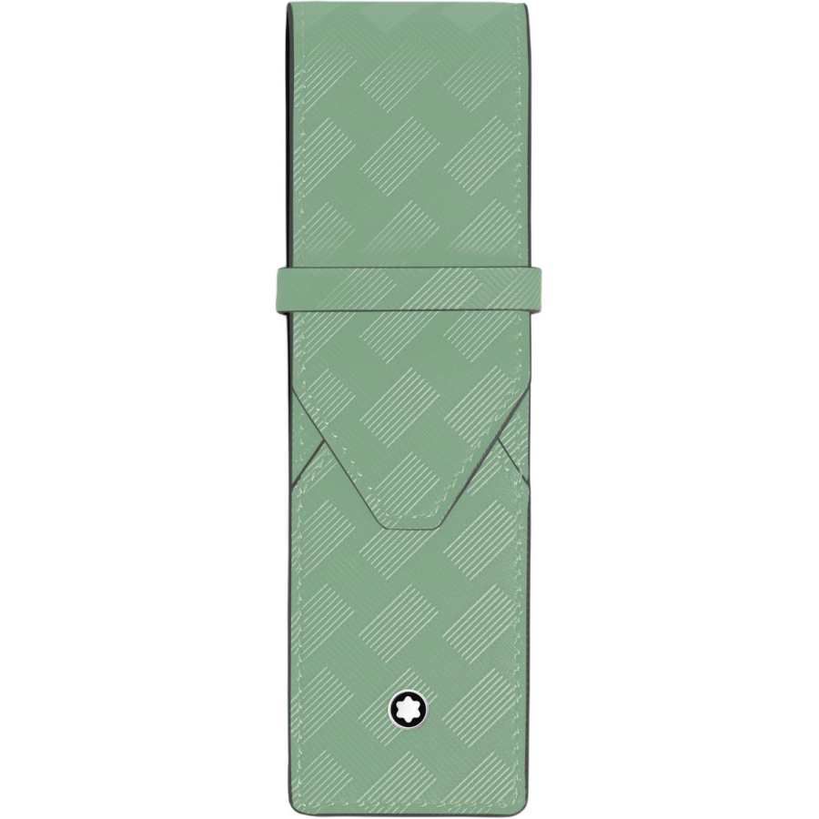 MONTBLANC Stylish 3.0 Leather Travel Storage Bag Unisex Polyamide Green