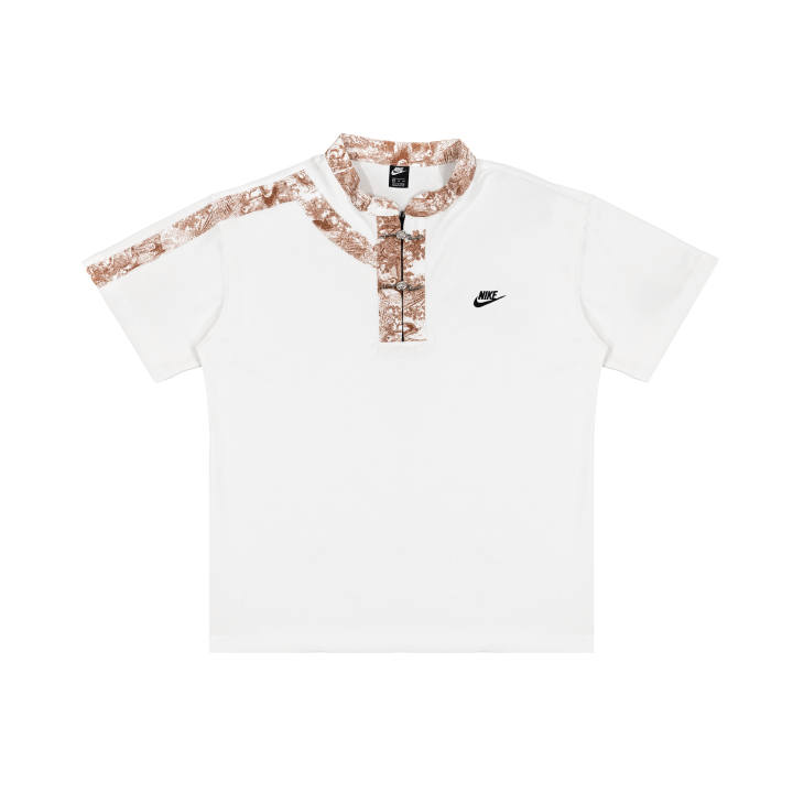 Nike Nike Polo Shirts Unisex White Polo Collar Moderate Straight Fit