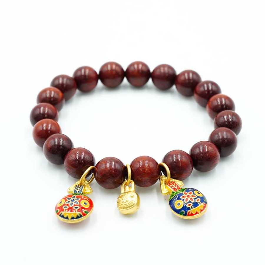PAUL COSTELLOE Bloodwood Beaded Bracelets Unisex