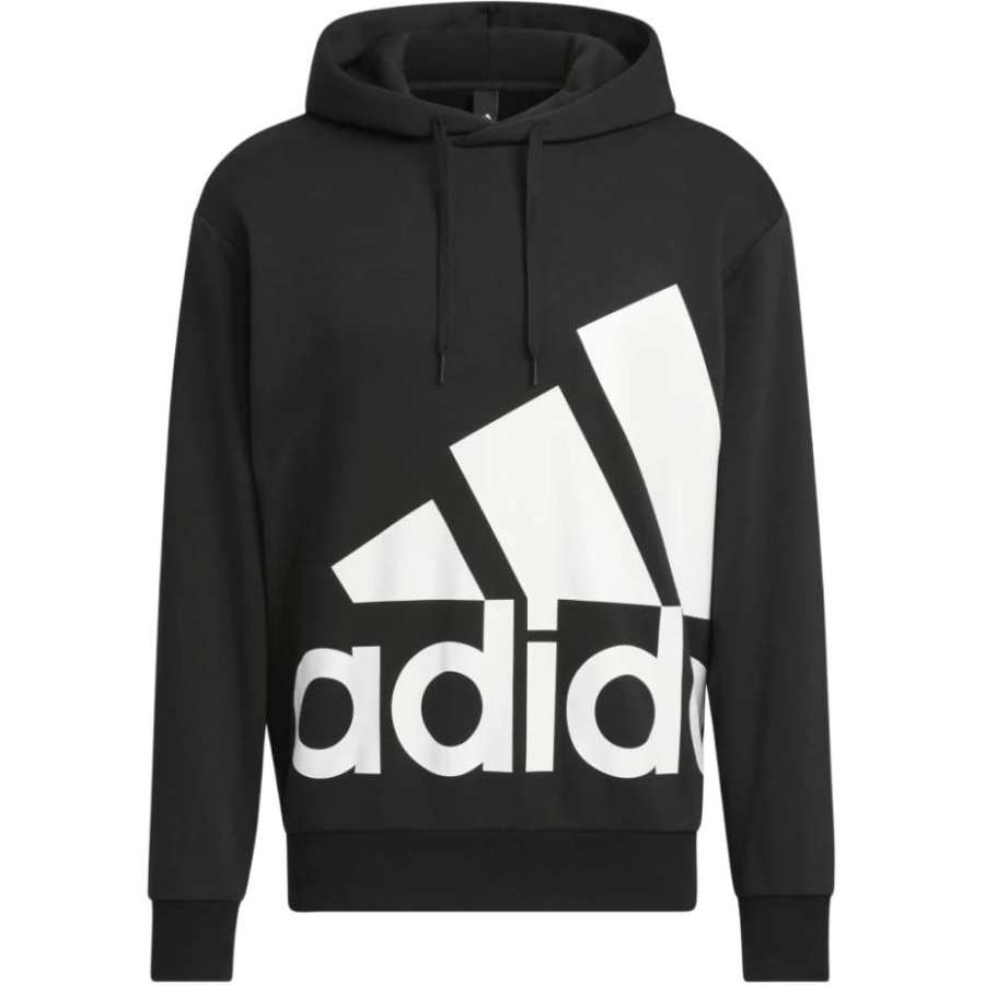 Adidas Adidas Clothing Sweatshirts Men's Black Hooded Moderate