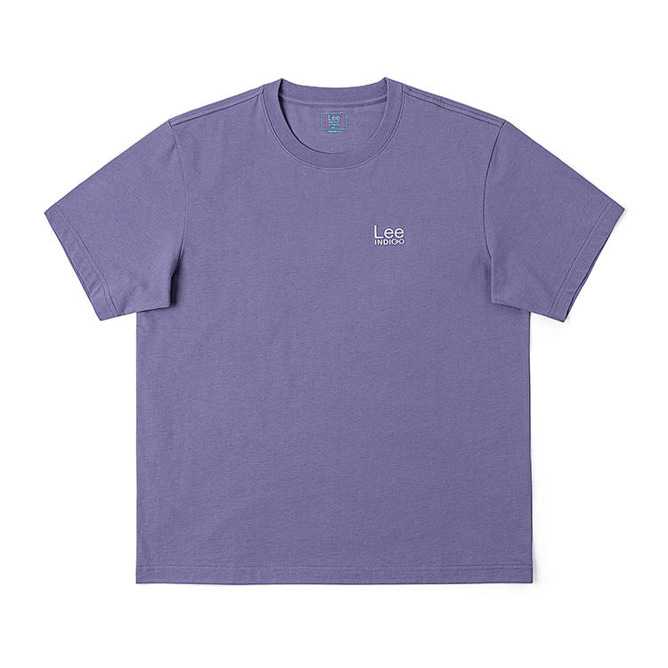 Lee Lee T Shirts Men's Blue Purple Crew Neck Thin