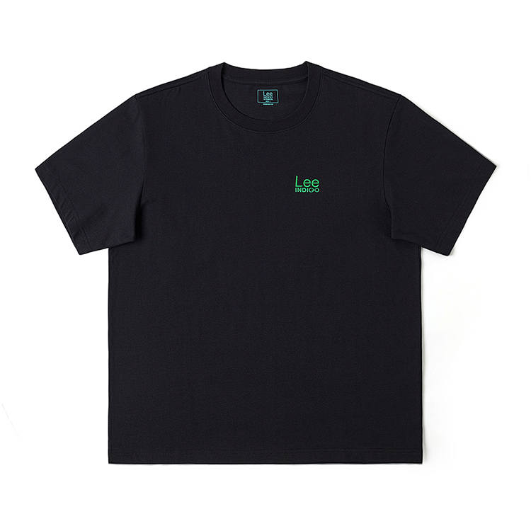 Lee Lee T Shirts Men's Black Crew Neck Thin