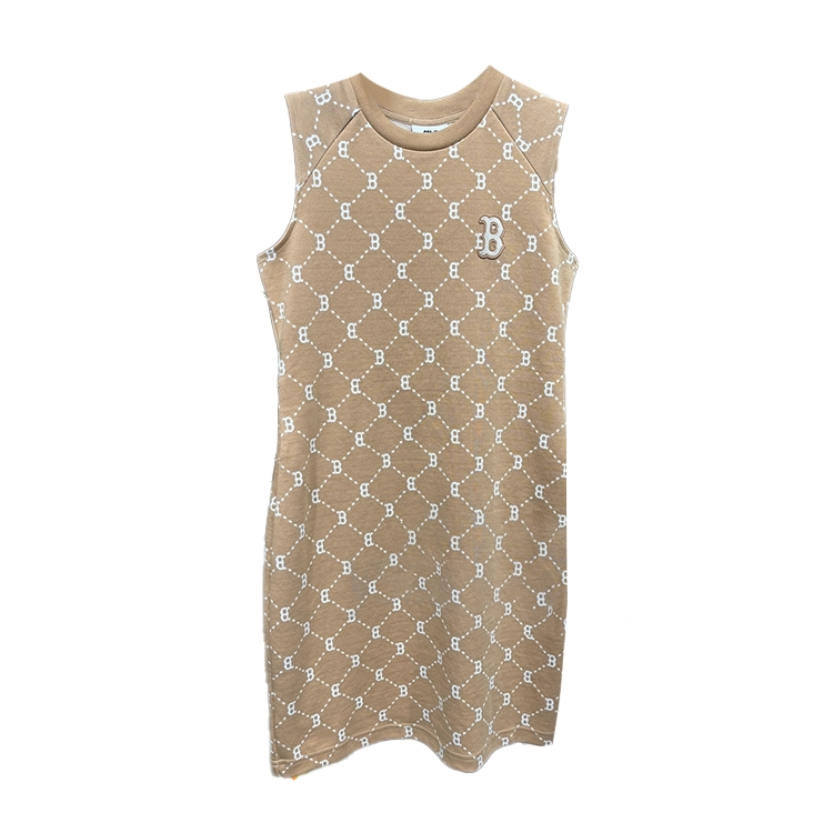 MLB Boston Red Sox Sleeveless Dress Women's Light Camel