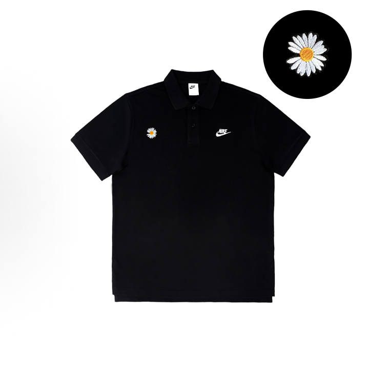 Nike Nike Polo Shirts Unisex Black Polo Collar Moderate Straight Fit