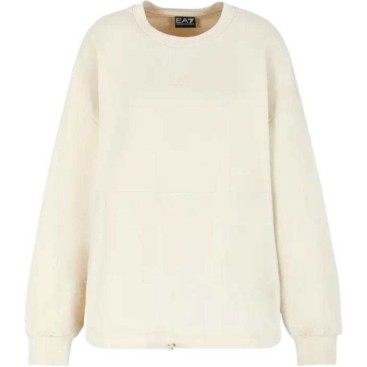 EMPORIO ARMANI EA7 Sweatshirt Women's Almond White