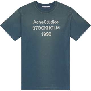 Acne Studios Logo Printed Crewneck T Shirt