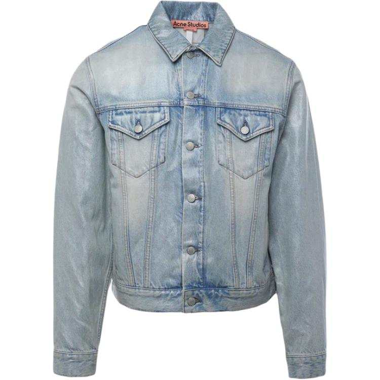 Acne Studios Acne Studios Collared Button Up Denim Jacket