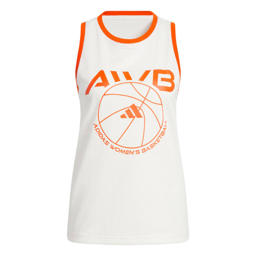 Adidas Adidas Basketball Jersey Women's White Orange
