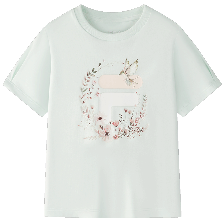 FILA KIDS T Shirt Light Mist Green Children Aged 3 7 Years Old