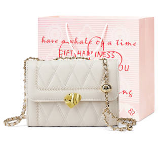 CORALDAISY Synthetic Leather Crossbody Bag, Shoulder Bag Women's Black/White