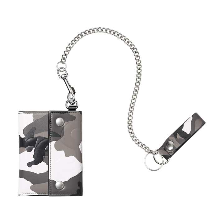 Supreme Supreme Calfskin Wallet Unisex Snow Camouflage