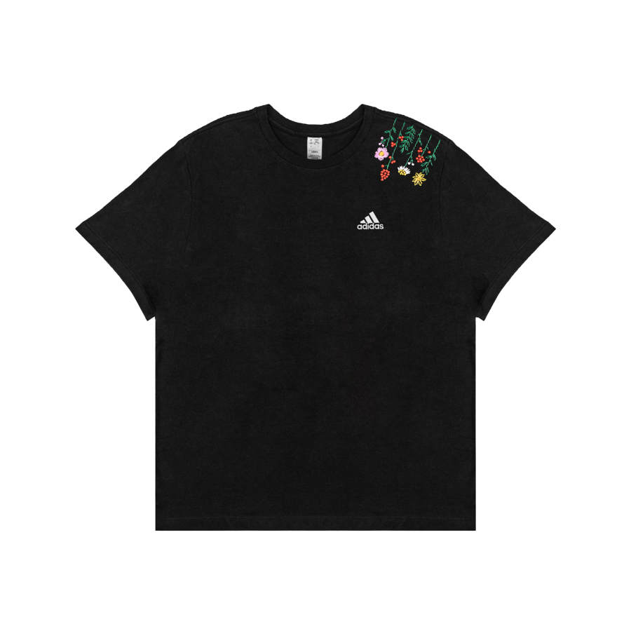 Adidas Adidas T Shirts Unisex Black Crew Neck Moderate Straight Fit
