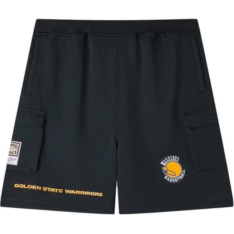 Mitchell Ness x NBA Golden State Warriors Casual Shorts Unisex Black