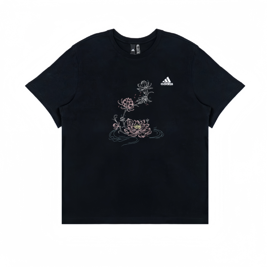 Adidas Adidas T Shirts Unisex Black Crew Neck Straight Fit