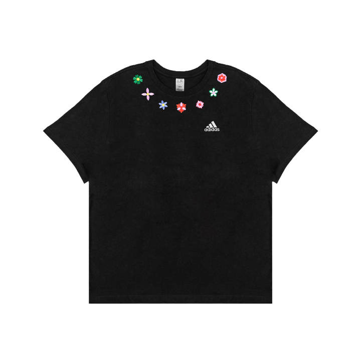 Adidas Adidas T Shirts Unisex Black Crew Neck Moderate Straight Fit
