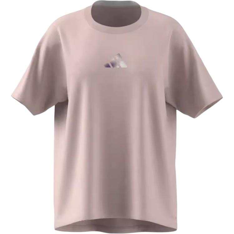 Adidas Adidas Clothing T Shirts Women's Pink Crew Neck