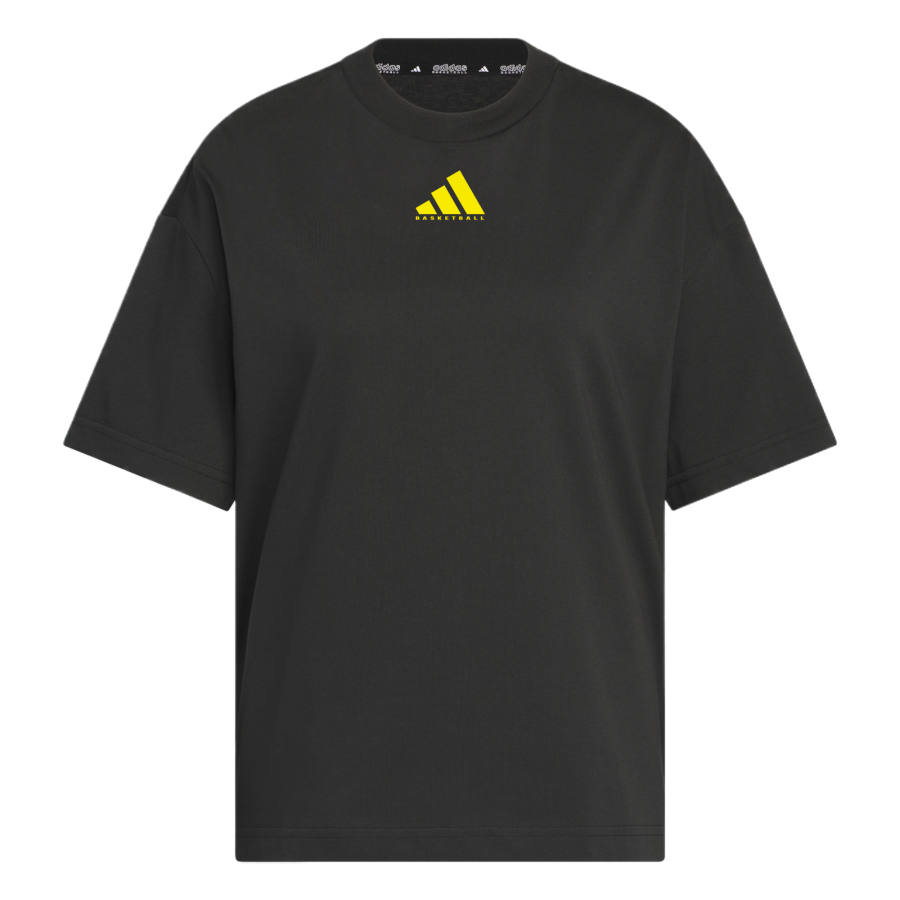Adidas Adidas Drop Shoulder Sleeve T Shirt Women's Yellow Black