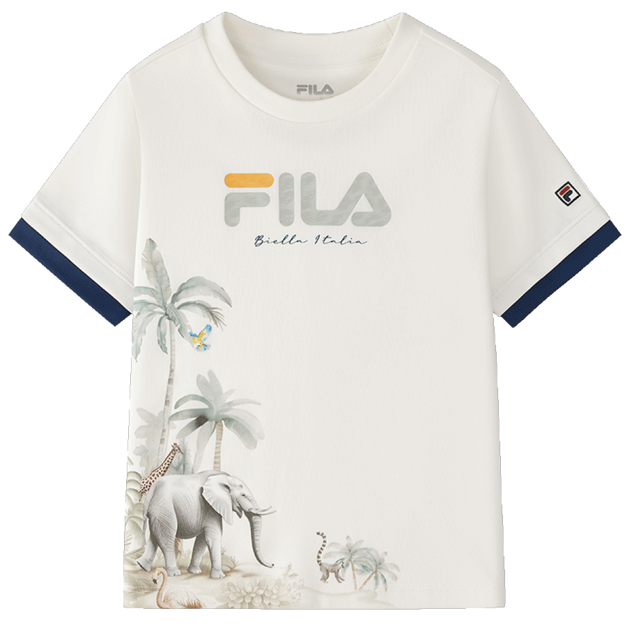 FILA KIDS T Shirt Steam White Children Aged 3 7 Years Old