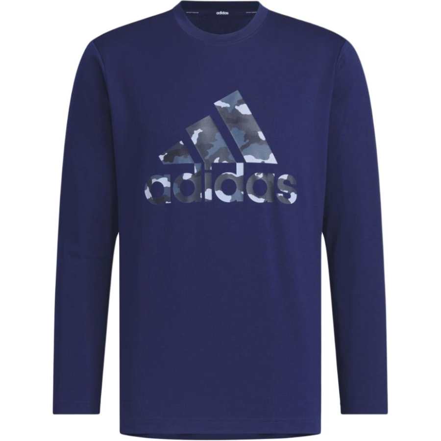 Adidas Adidas Clothing T Shirts Men's Dark Blue Crew Neck