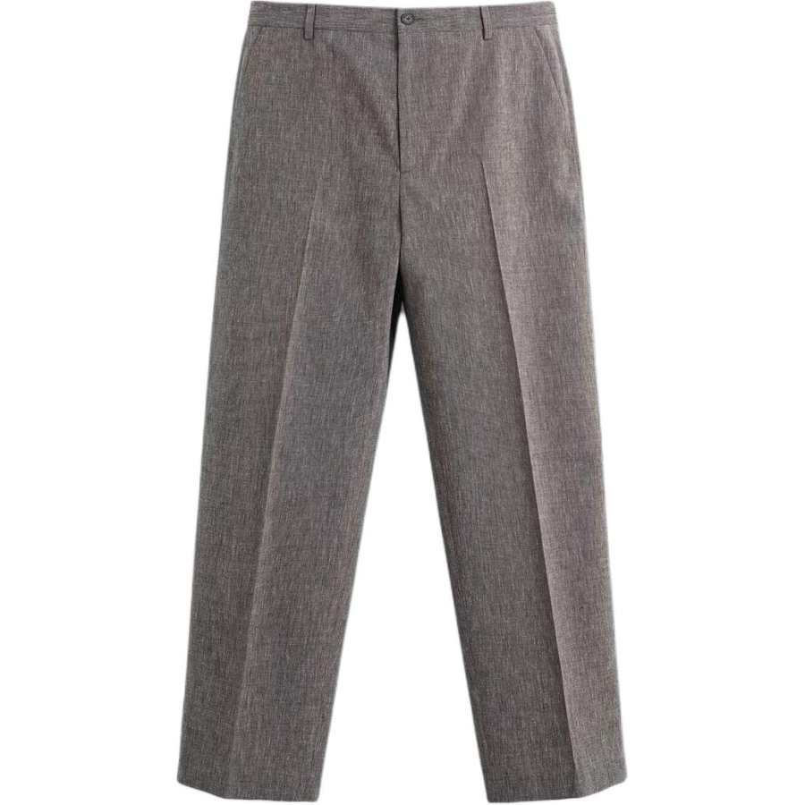 ZARA ZARA Suit Pants Men's Gray Moderate