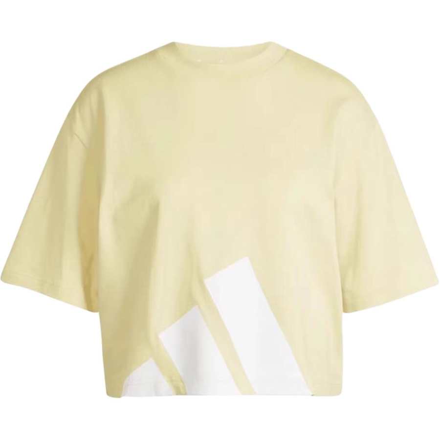 Adidas Adidas Drop Shoulder Sleeve T Shirt Women's Yellow