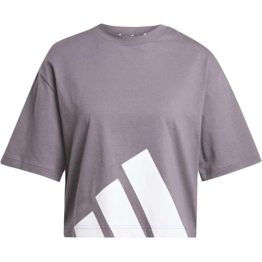 Adidas Adidas Drop Shoulder Sleeve T Shirt Women's Charcoal Gray