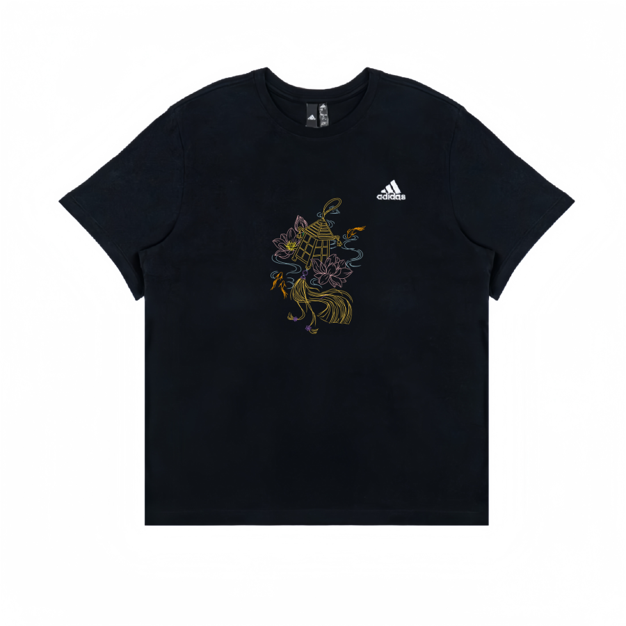Adidas Adidas T Shirts Unisex Black Crew Neck Straight Fit