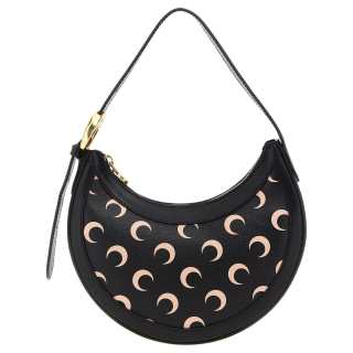 Marine Serre Pu Handbag, Shoulder Bag Mini Women's Black