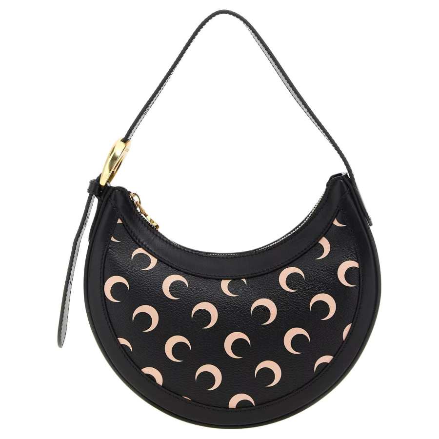 Marine Serre Pu Handbag, Shoulder Bag Mini Women's Black