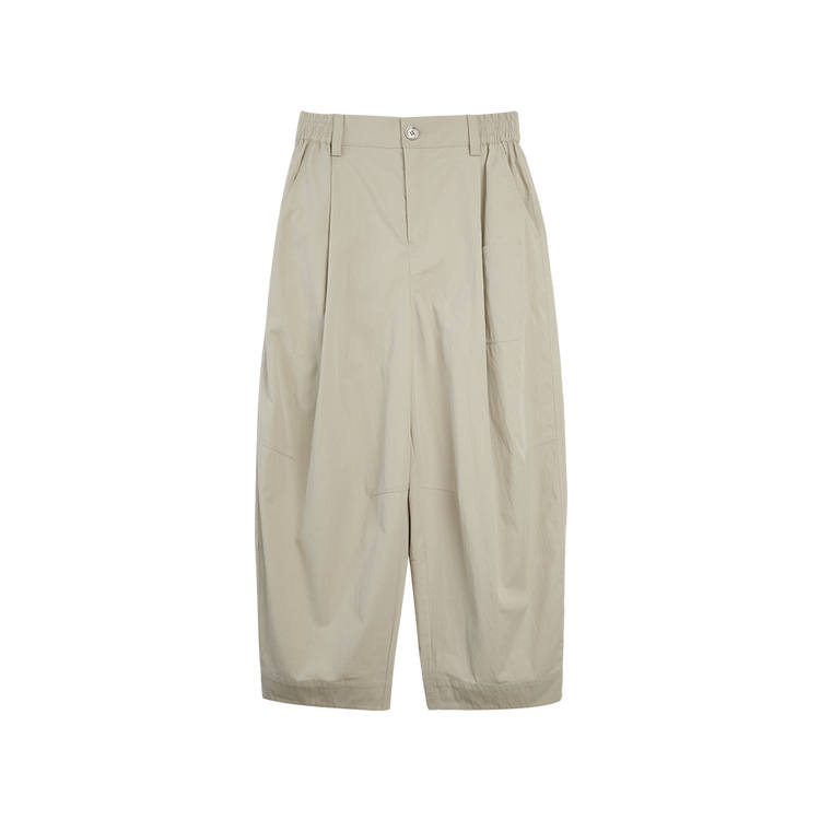 ELLE Casual Pants Women's Light Khaki Thin Straight Fit Pants