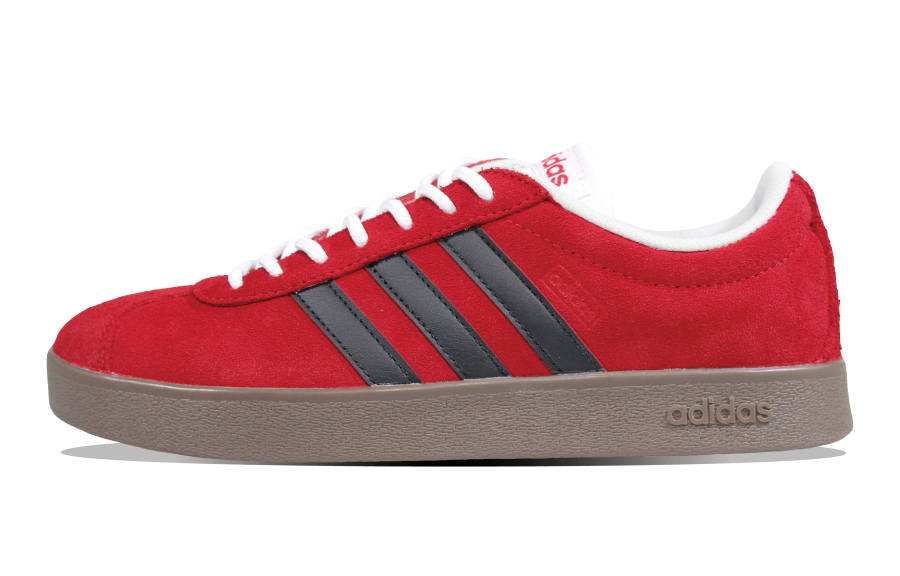 Adidas Adidas VL COURT 2.0 University Red Slip Resistant, Abrasion Resistant, Lightweight Low top Skateboard Shoes Unisex Red