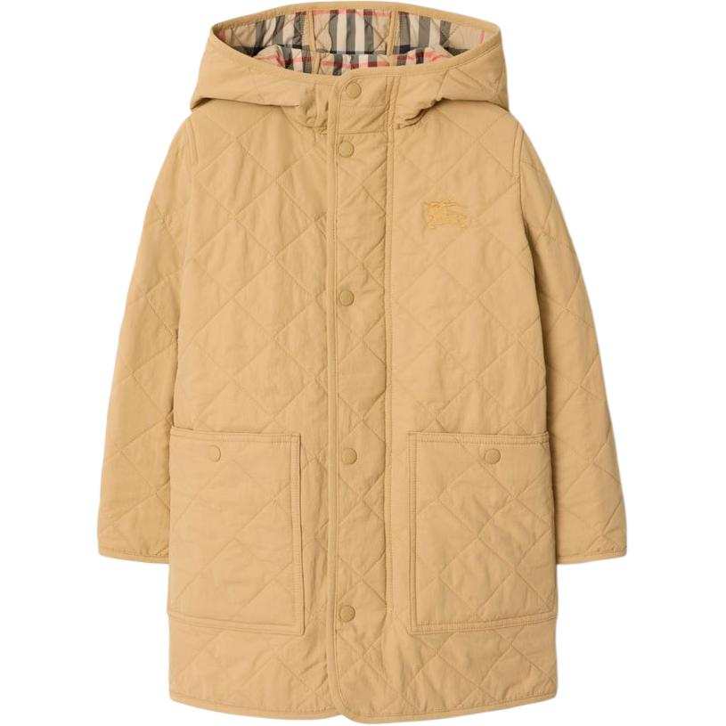 Burberry Padded Jacket SS25 Beige Yellow Kids'