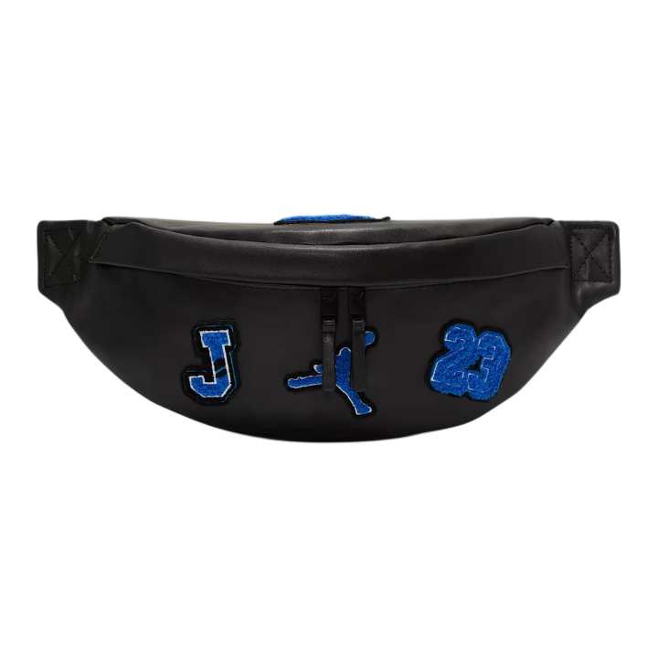 Jordan Jordan Polyurethane Fanny Pack Unisex Black & Blue