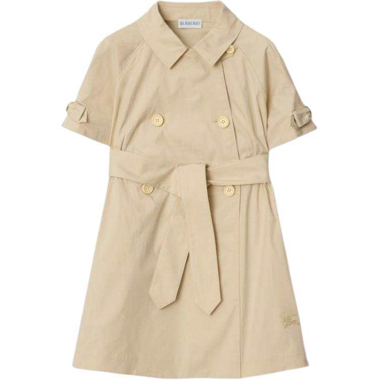 Burberry Dress SS25 Beige Yellow Kids'