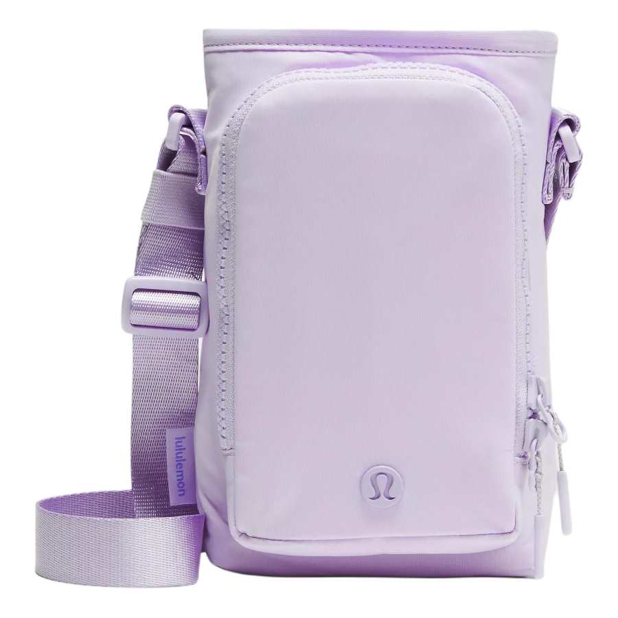 Lululemon Water Bottle Recycled Nylon Shoulder Bag, Crossbody Bag Women's Lavender Frost