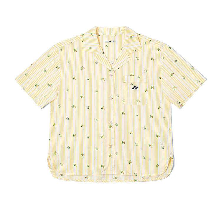 Lee Shirts Women's Yellow Lapel Moderate Shirt