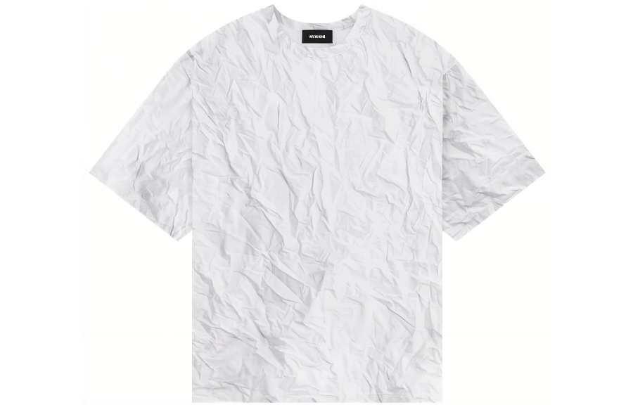 WE11DONE SS23 T Shirts Unisex White Crew Neck Moderate Straight Fit