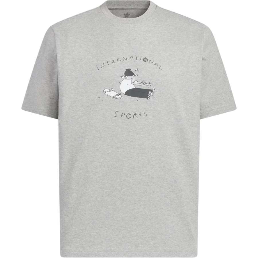 Adidas Originals SS25 T Shirt Men's Medium Heather Gray