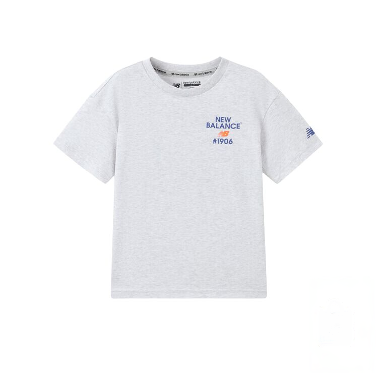 New Balance New Balance NB Athletic T Shirt Gray Children Aged 3 7 Years Old