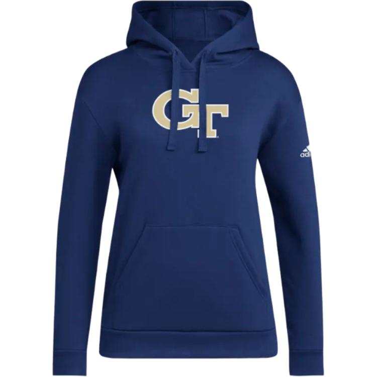 Adidas Adidas Clothing Sweatshirts Women's Blue Hooded Non Detachable Moderate