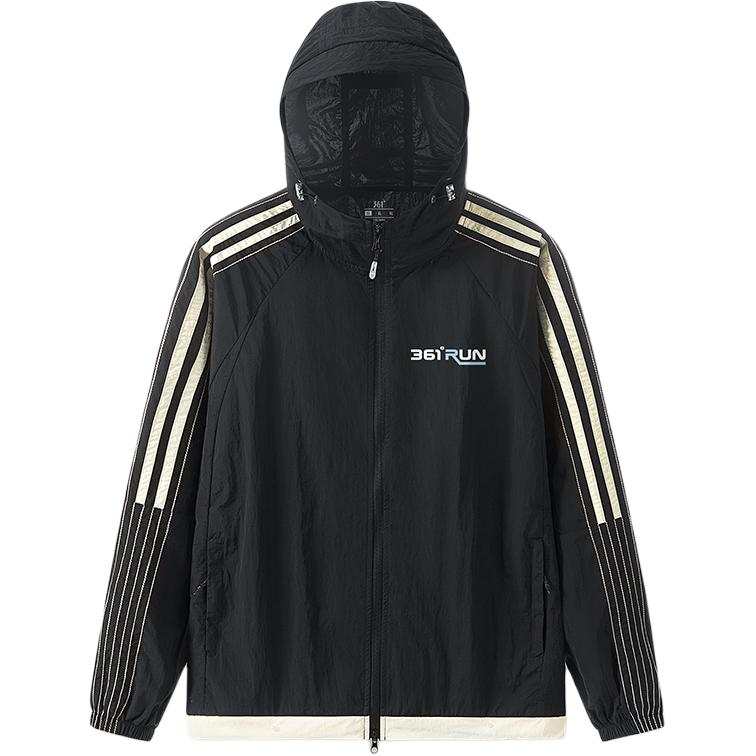 361° Breathable UV Protection Sun Protection Clothing Unisex Super Black