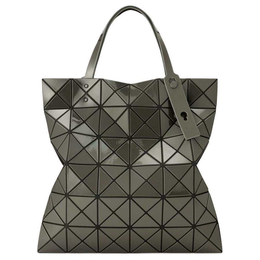 ISSEY MIYAKE PVC Tote Bag, Shopping Bag, Handbag Women's Charcoal