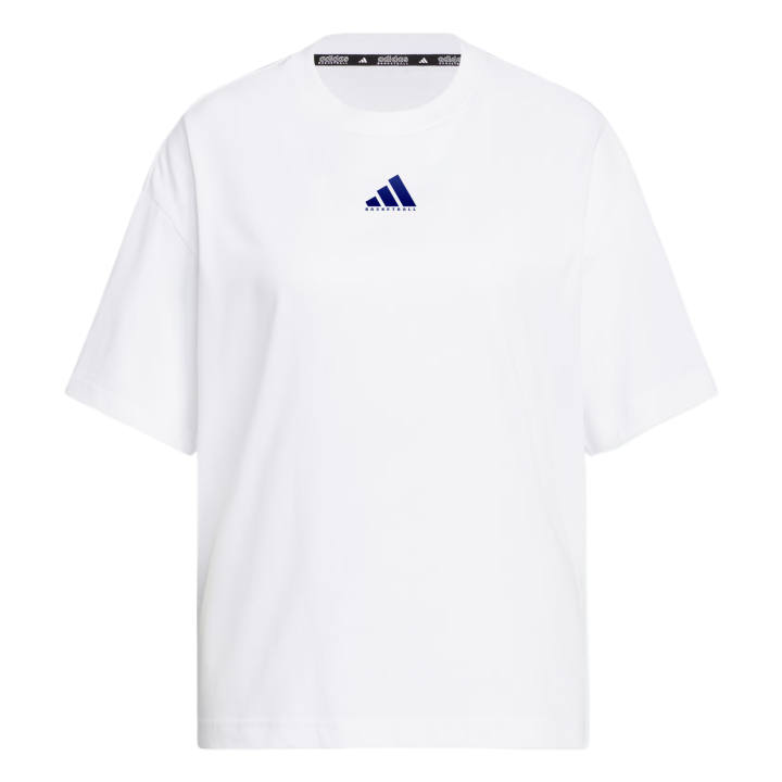 Adidas Adidas Drop Shoulder Sleeve T Shirt Women's White
