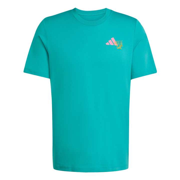 Adidas Adidas Climacool PADEL GRAPHIC T Shirt Men's Pure Blue Green