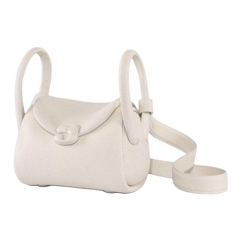 KUNOGIGI Cow Leather Designed Style Shoulder Bag Women's Pink/White
