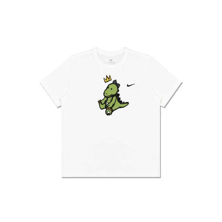 Nike Nike T Shirts Men's White Crew Neck Moderate Straight Fit