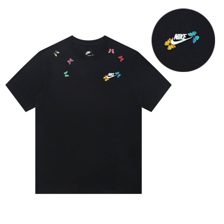Nike Nike T Shirts Unisex Black Crew Neck Moderate Straight Fit