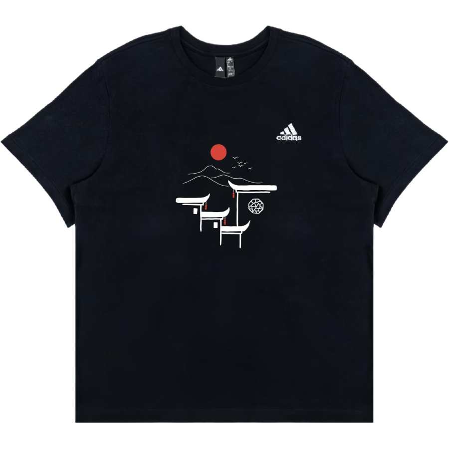 Adidas Adidas T Shirts Unisex Black Crew Neck Moderate Straight Fit
